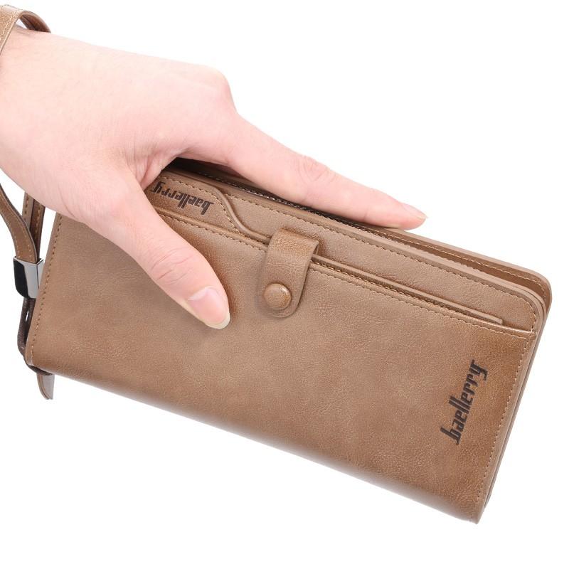 Baellerry Luxury wallet men's hand bag business multi-card bit fashion mobile phone bag large-capacity buckle men's bag