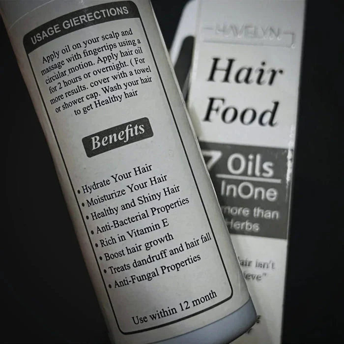 Havelyn’s 7 in 1 Hair Food Oil With More Than 30 Herbs For Healthy, Long, Strong & Shiny Hairs.