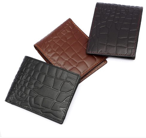 Crocodile Pattern - Crazy Horse leather