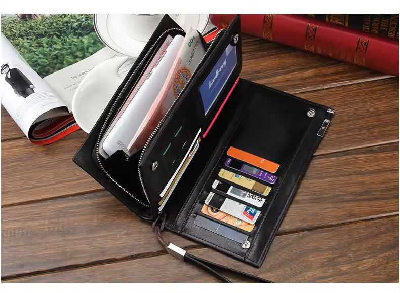 Product details of Baellerry Long Wallet Clutch Bag Card Holder for men Slim wallet for boys/Best Mobile Wallet /Genuine PU Leather