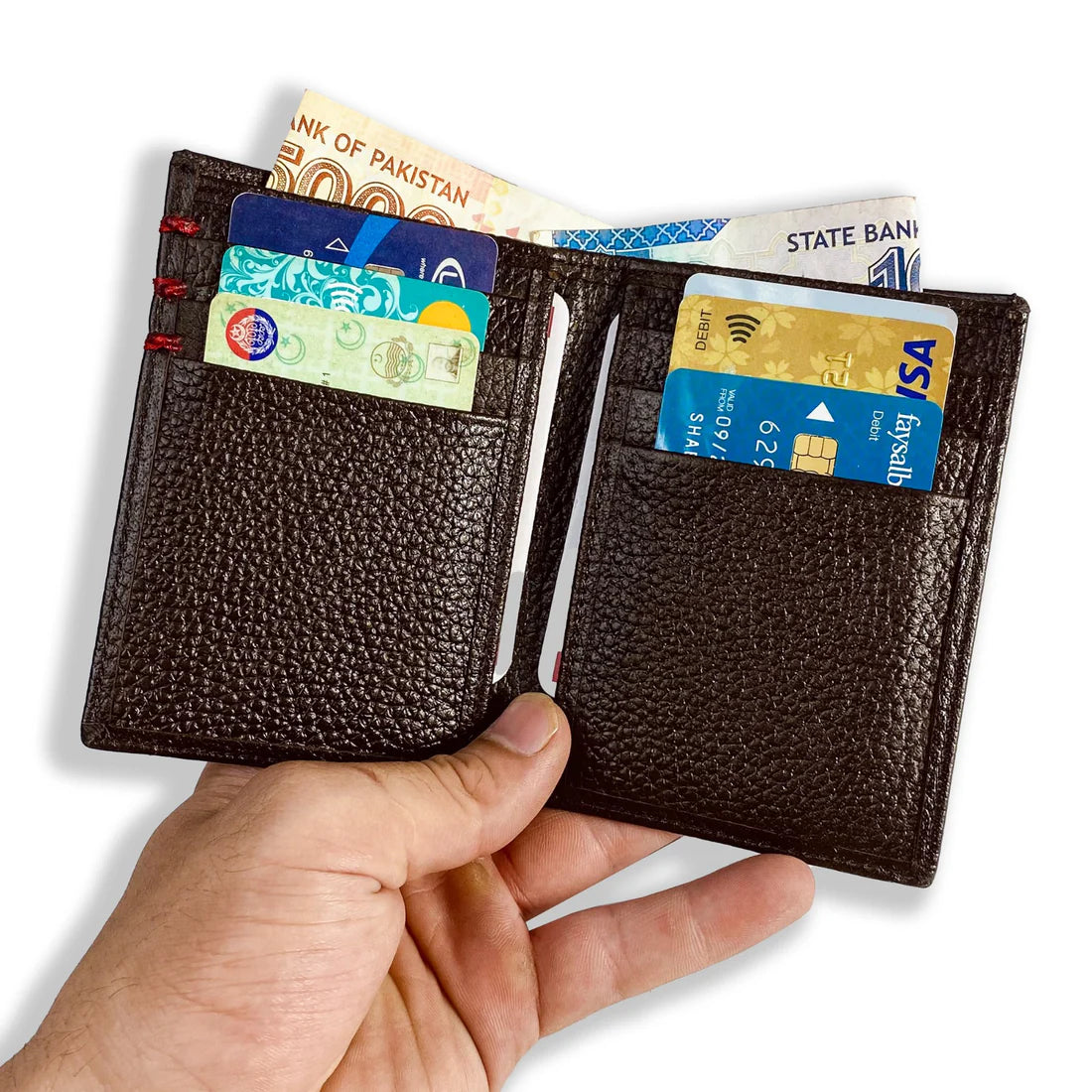 Smart & Classy Pure Leather Triple Stich wallet