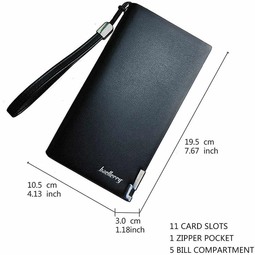 Product details of Baellerry Long Wallet Clutch Bag Card Holder for men Slim wallet for boys/Best Mobile Wallet /Genuine PU Leather